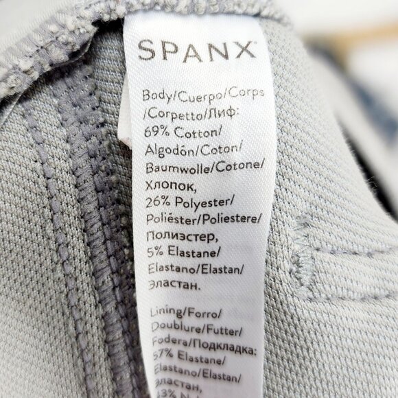 New Spanx Jean-ish Ankle Leggings Stone Wash Camo Pull On Stretch Medium Pants - Picture 11 of 11